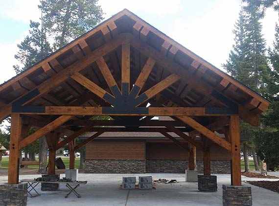 West Yellowstone Commercial Park Pavilion