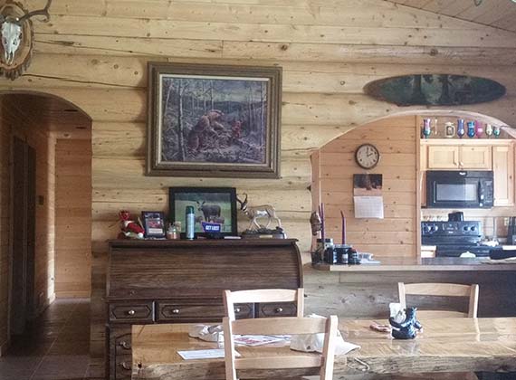 Hawks Interior Log Home